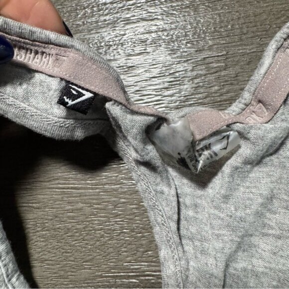 Gymshark Grey Racerback Tank Top S - Picture 5 of 8